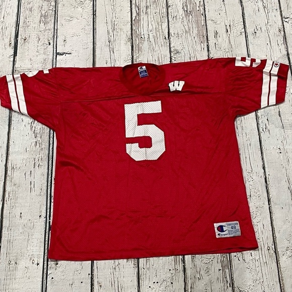 Vintage University of Wisconsin Badgers NCAA College Champion 1980s Jersey - Picture 2 of 7